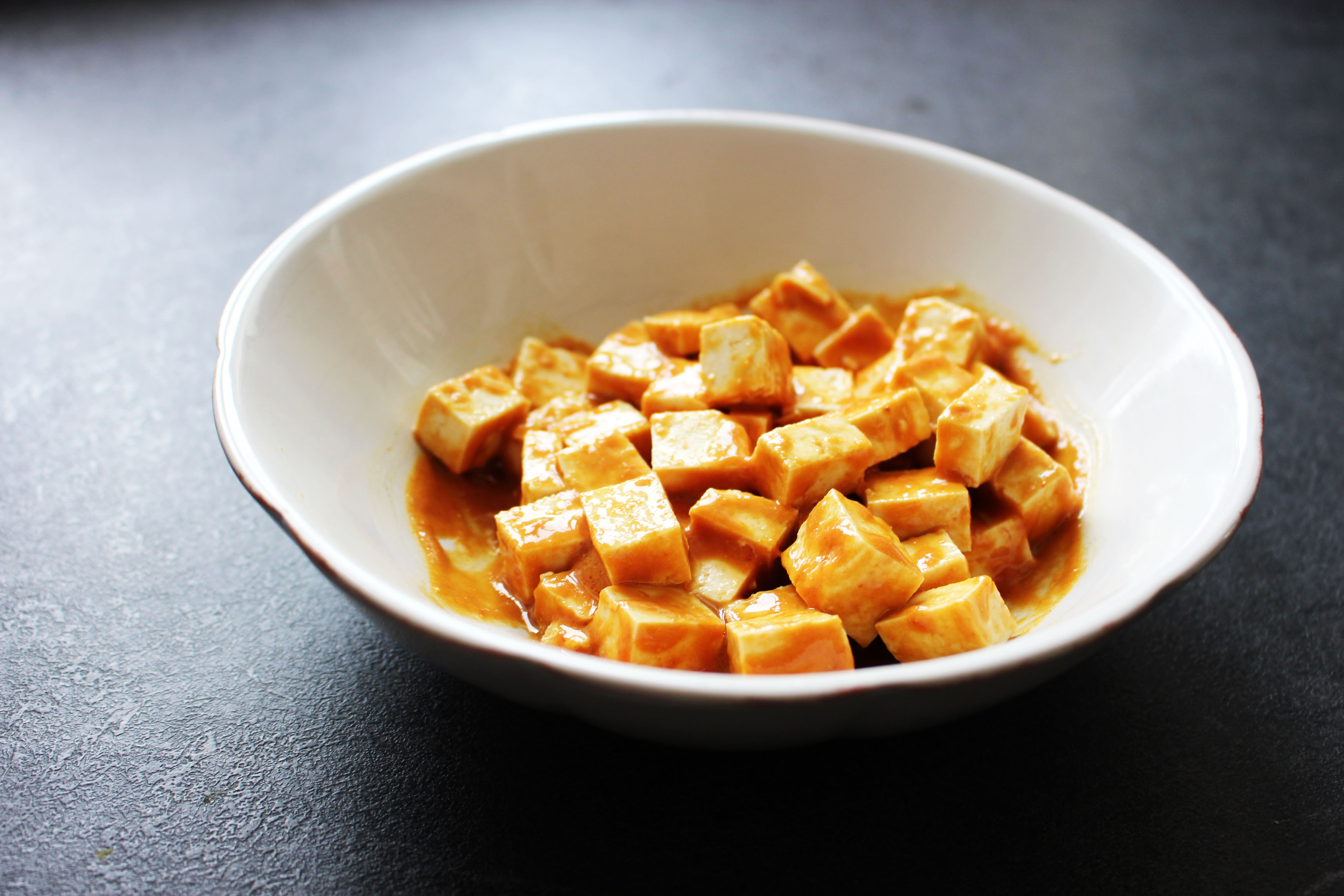 tofu mariné vegan